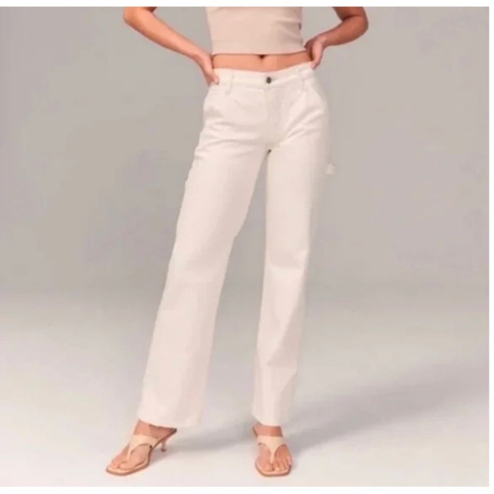 Abercrombie & Fitch High Rise Straight Carpenter Corduroy Women's Pants Size 0